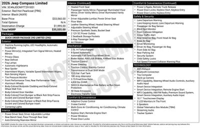 2026 Jeep Compass Limited
