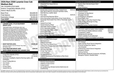 2026 RAM 2500 Laramie