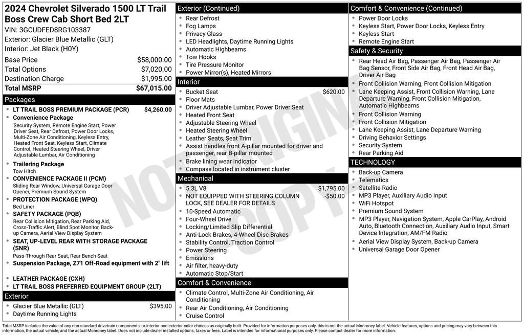 2024 Chevrolet Silverado 1500 LT Trail Boss