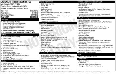2026 GMC Terrain Elevation