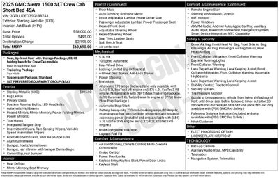 2025 GMC Sierra 1500 SLT