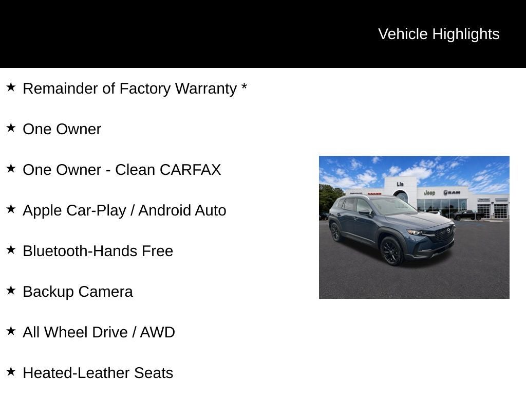 2025 Mazda Mazda CX-50 2.5 S Preferred Package