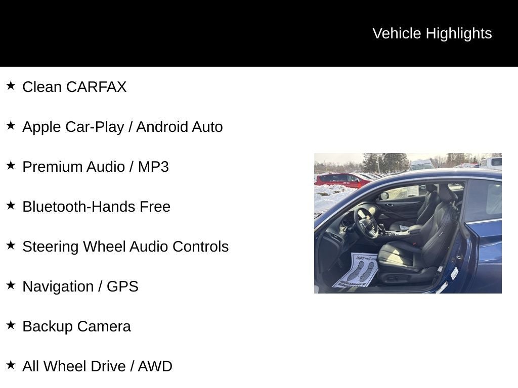 2017 INFINITI Q60 3.0t Premium