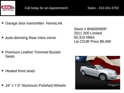 2011 Chrysler 200 Limited