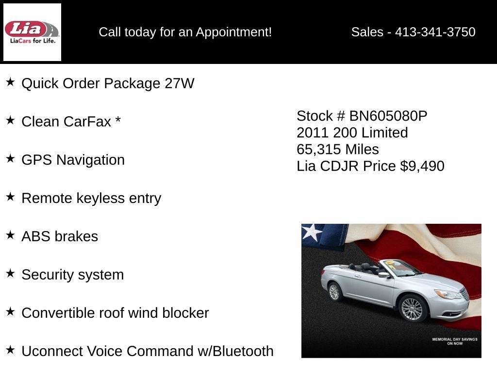 2011 Chrysler 200 Limited