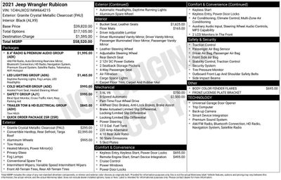 2021 Jeep Wrangler Rubicon
