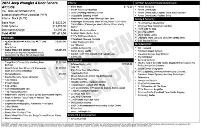 2023 Jeep Wrangler Altitude
