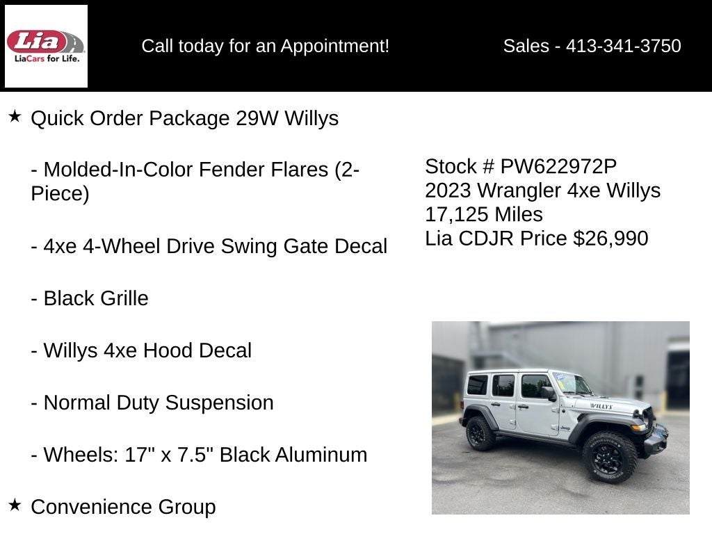 2023 Jeep Wrangler Willys 4xe