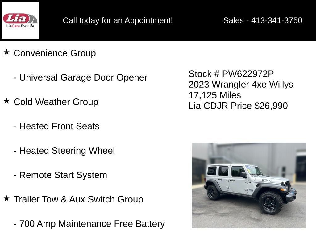 2023 Jeep Wrangler Willys 4xe