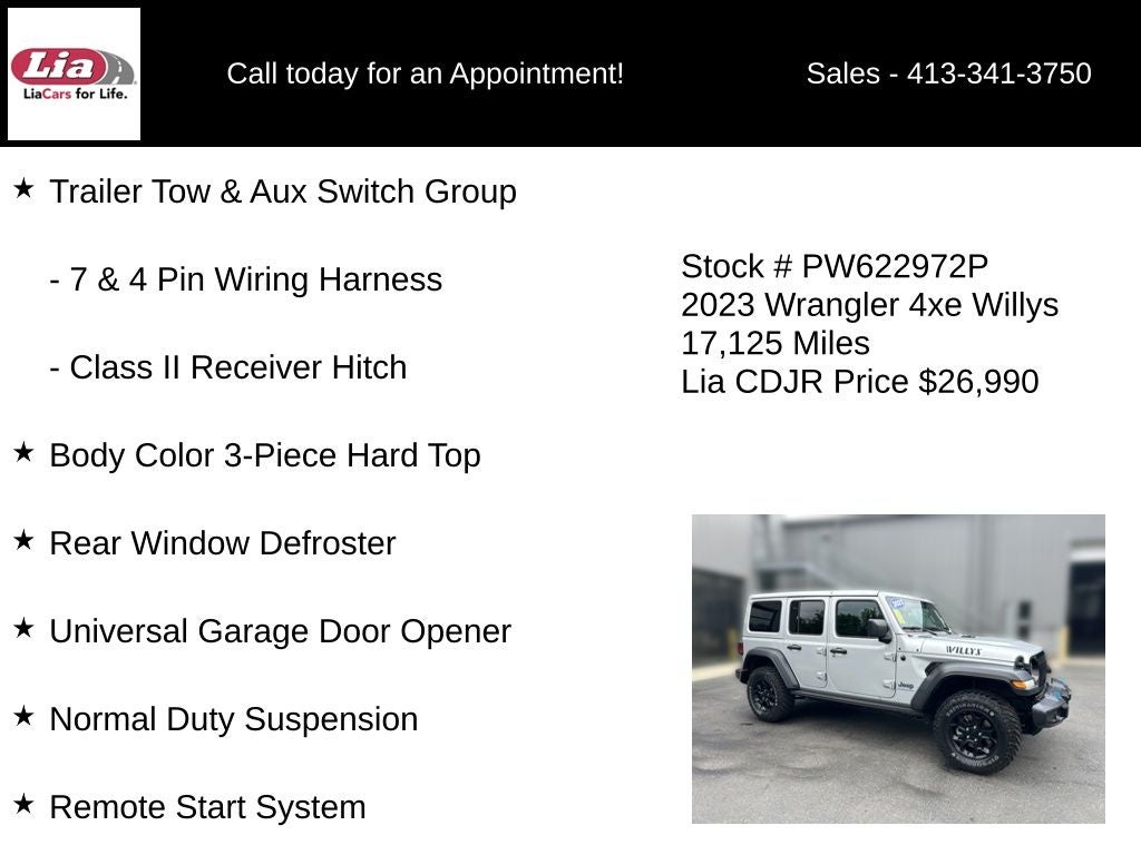 2023 Jeep Wrangler Willys 4xe