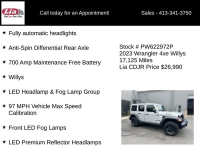2023 Jeep Wrangler Willys 4xe