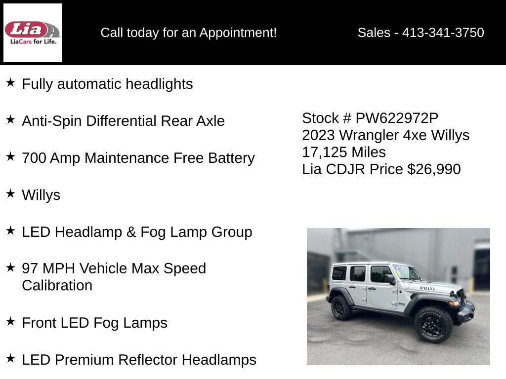 2023 Jeep Wrangler Willys 4xe