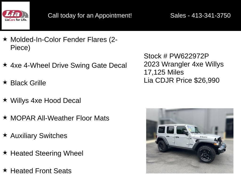 2023 Jeep Wrangler Willys 4xe