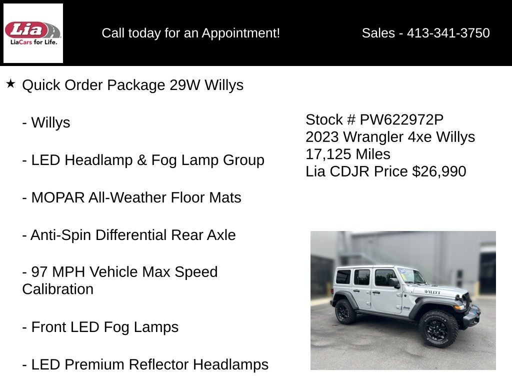 2023 Jeep Wrangler Willys 4xe