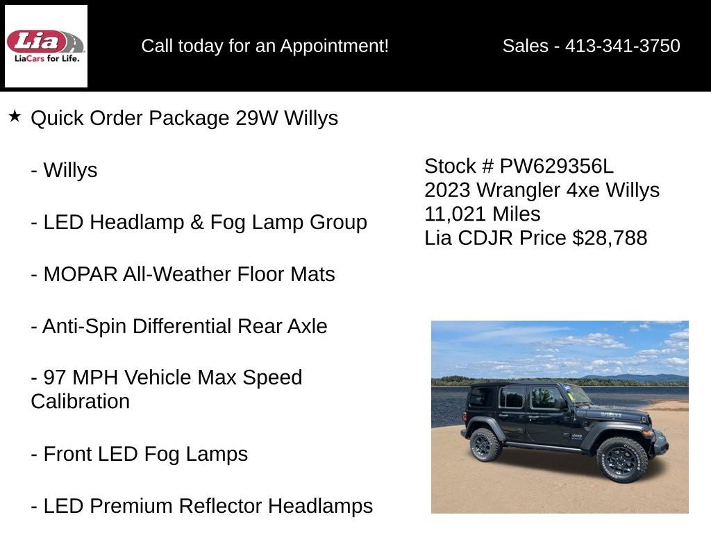 2023 Jeep Wrangler Willys 4xe