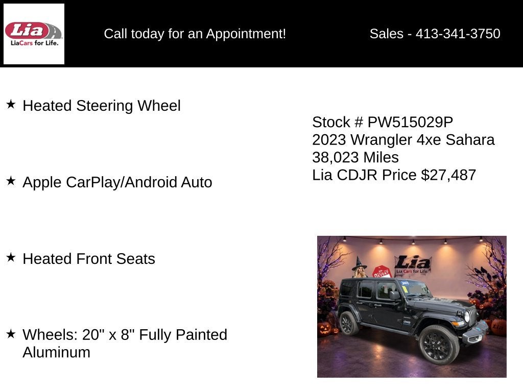 2023 Jeep Wrangler Sahara 4xe