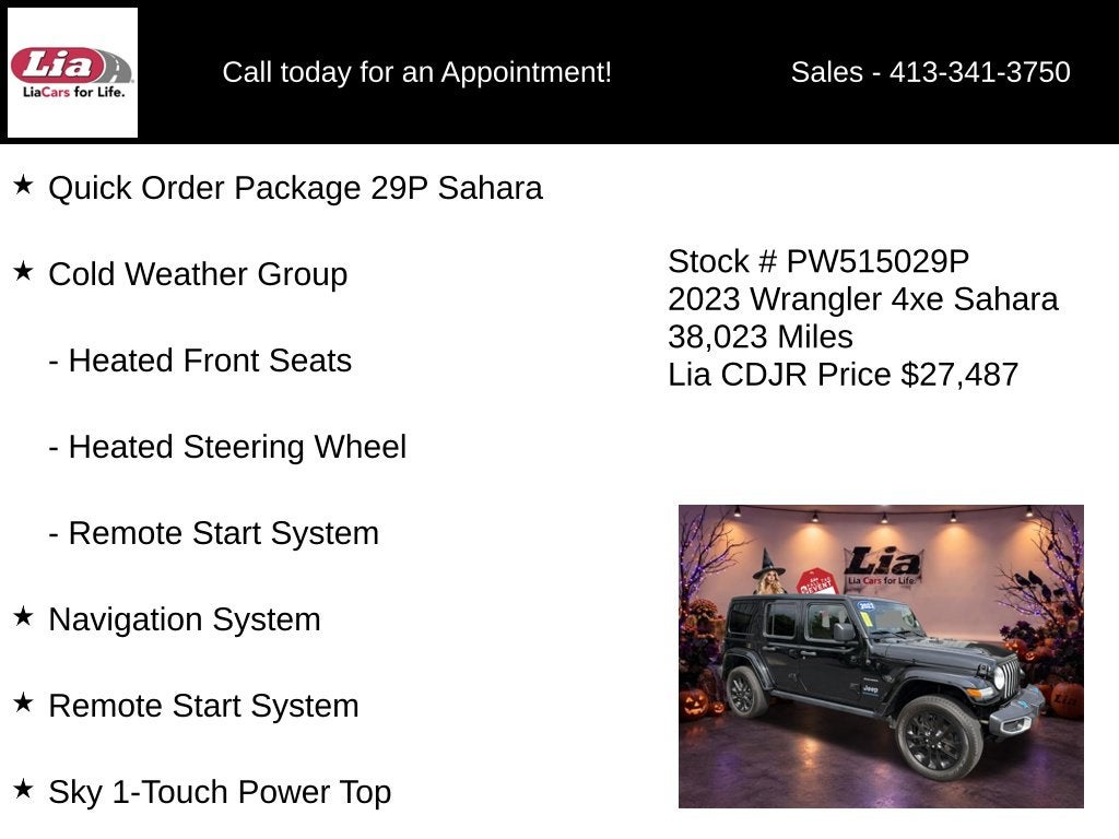 2023 Jeep Wrangler Sahara 4xe