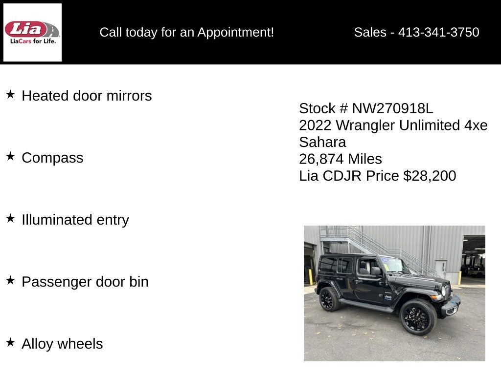 2022 Jeep Wrangler Unlimited Sahara 4xe