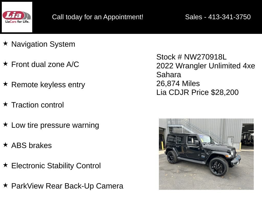 2022 Jeep Wrangler Unlimited Sahara 4xe