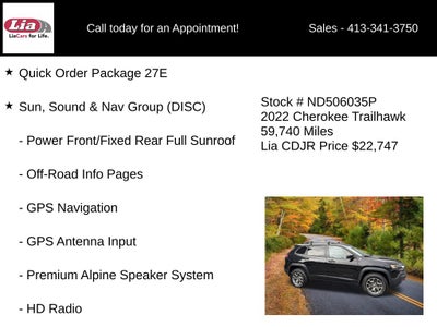 2022 Jeep Cherokee Trailhawk
