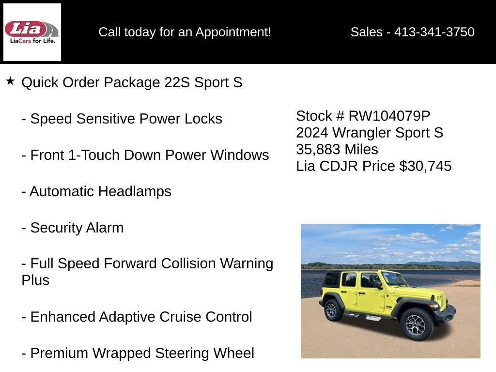 2024 Jeep Wrangler Sport S