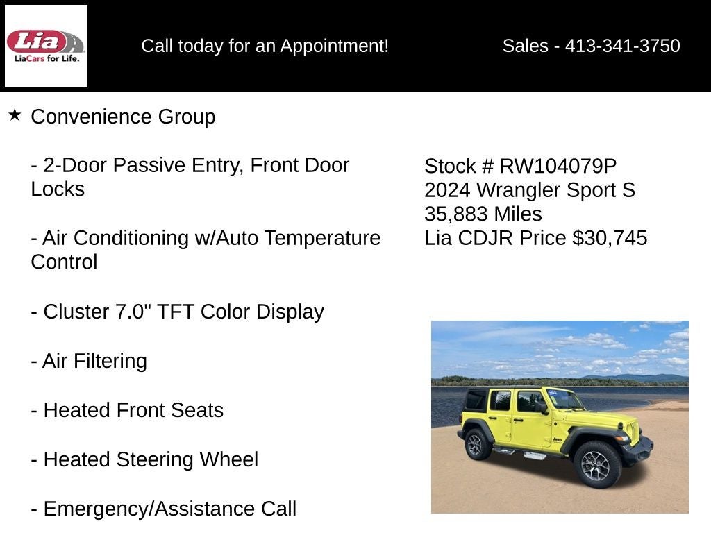 2024 Jeep Wrangler Sport S