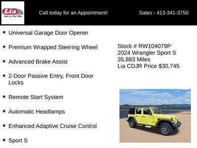 2024 Jeep Wrangler Sport S