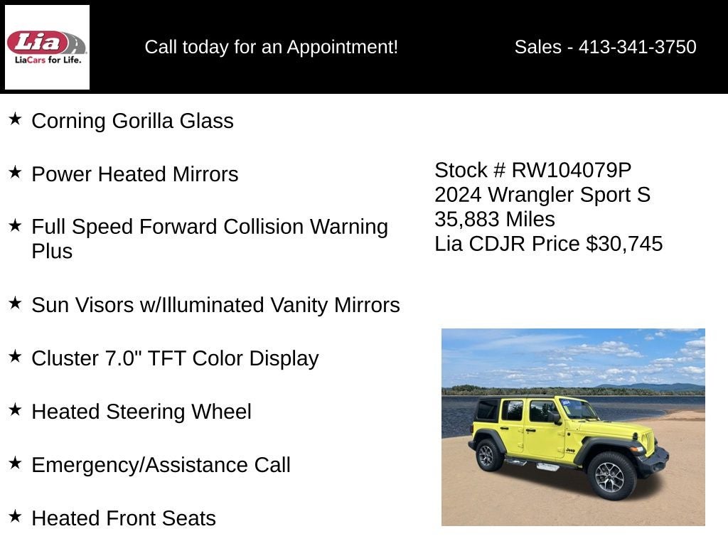 2024 Jeep Wrangler Sport S