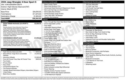 2024 Jeep Wrangler Sport S