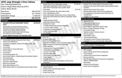 2025 Jeep Wrangler Sahara