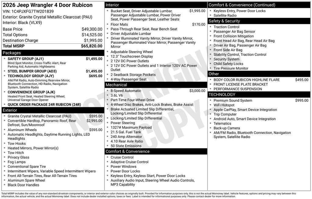 2026 Jeep Wrangler Rubicon