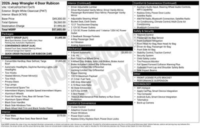 2026 Jeep Wrangler Rubicon