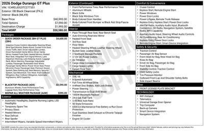 2026 Dodge Durango GT Plus