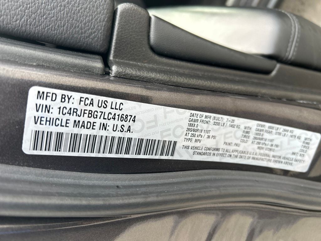 2020 Jeep Grand Cherokee Limited