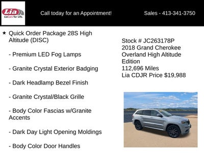 2018 Jeep Grand Cherokee Overland