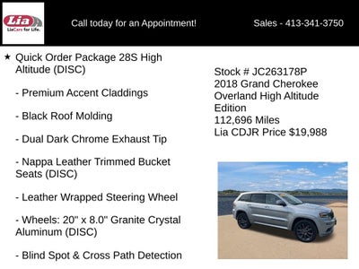 2018 Jeep Grand Cherokee Overland