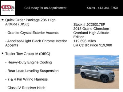 2018 Jeep Grand Cherokee Overland