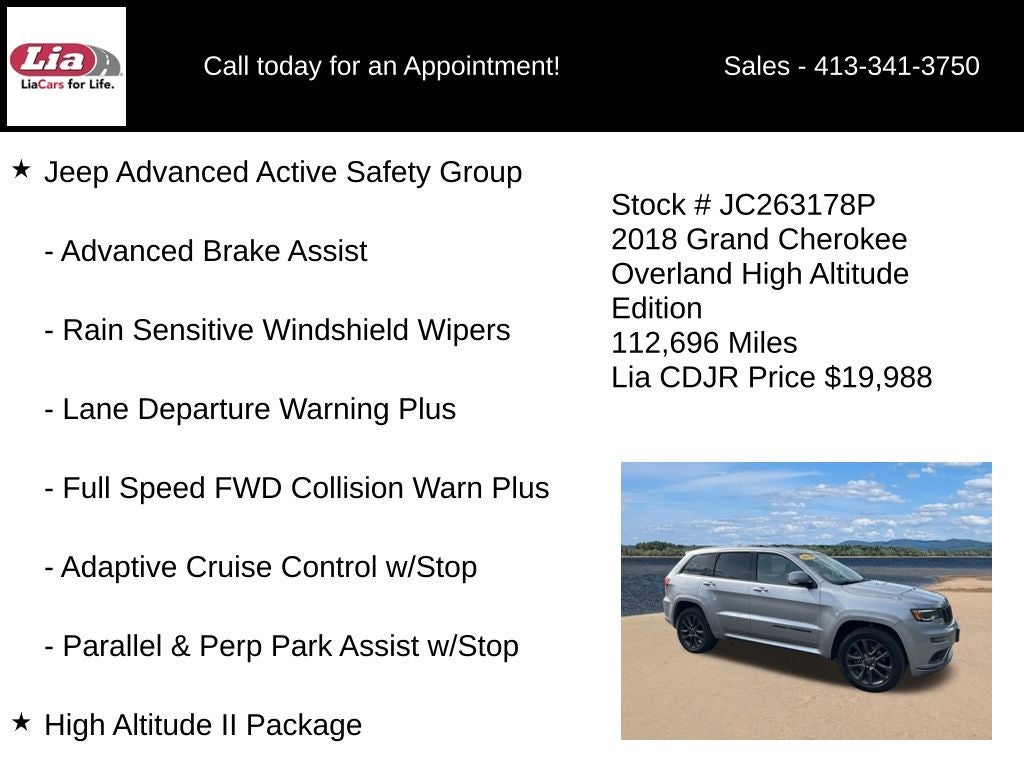 2018 Jeep Grand Cherokee Overland