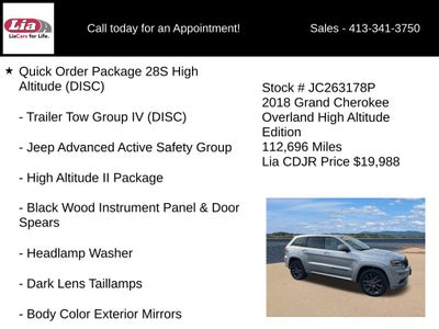 2018 Jeep Grand Cherokee Overland