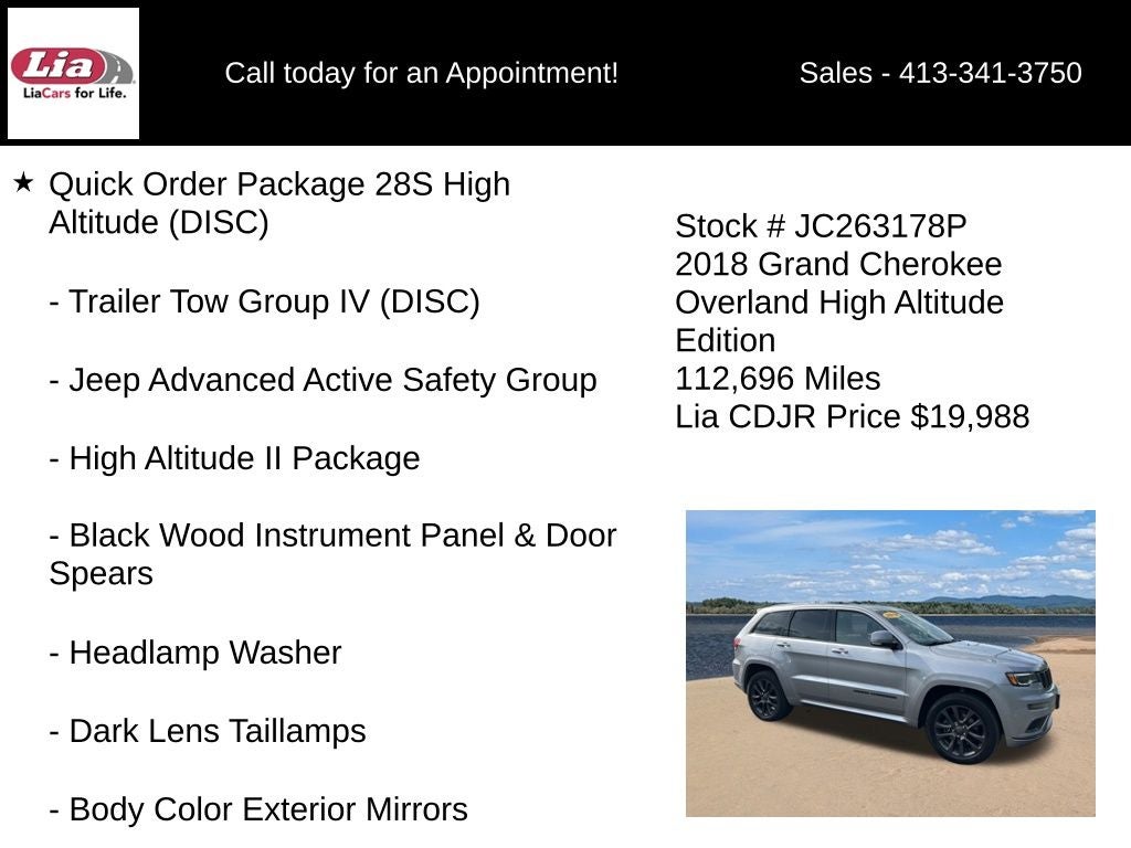 2018 Jeep Grand Cherokee Overland