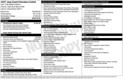 2027 Jeep Grand Cherokee Limited