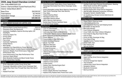 2026 Jeep Grand Cherokee Limited