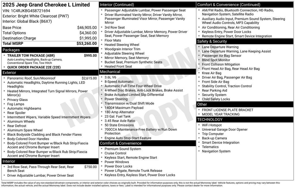 2025 Jeep Grand Cherokee L Limited