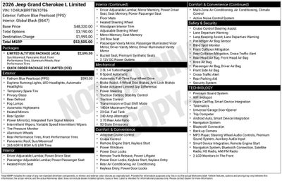 2026 Jeep Grand Cherokee L Limited