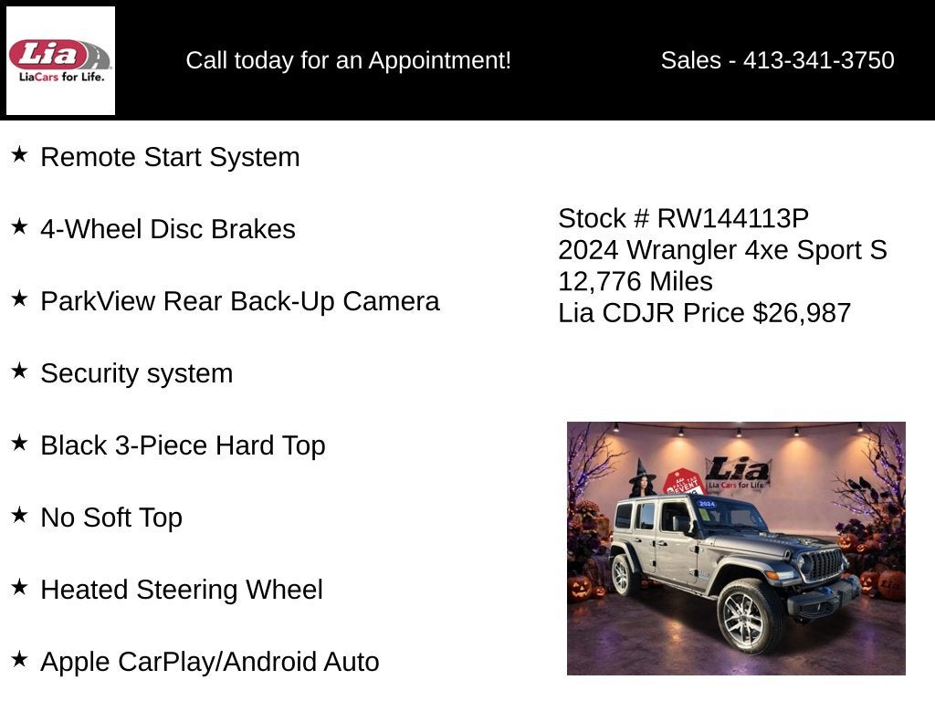 2024 Jeep Wrangler Sport S 4xe