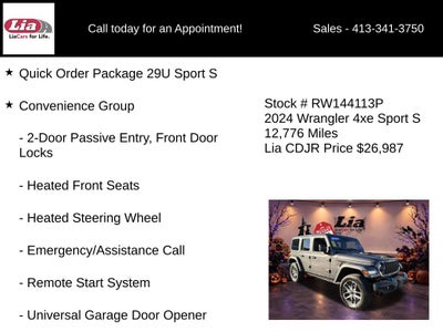 2024 Jeep Wrangler Sport S 4xe