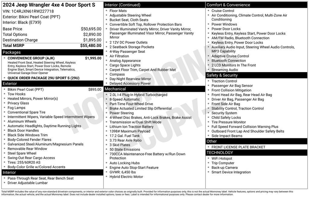 2024 Jeep Wrangler Sport S 4xe