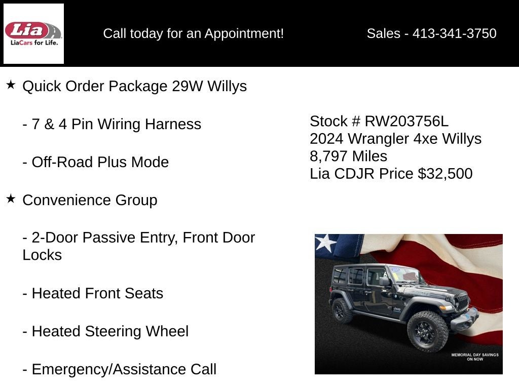2024 Jeep Wrangler Willys 4xe