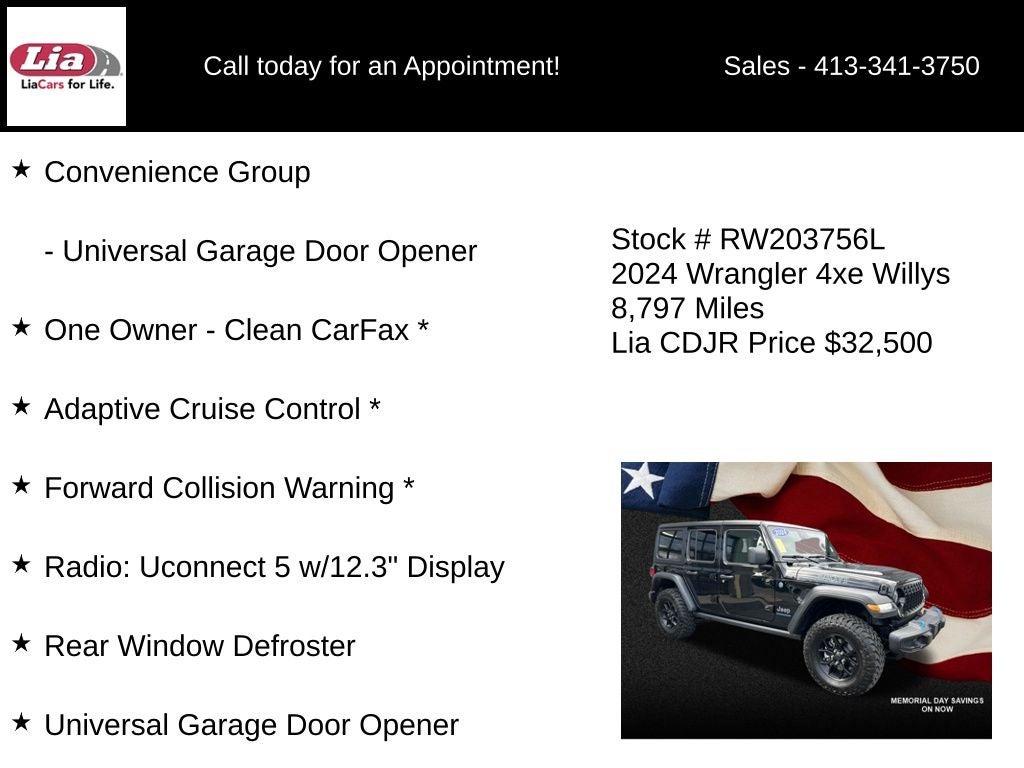 2024 Jeep Wrangler Willys 4xe