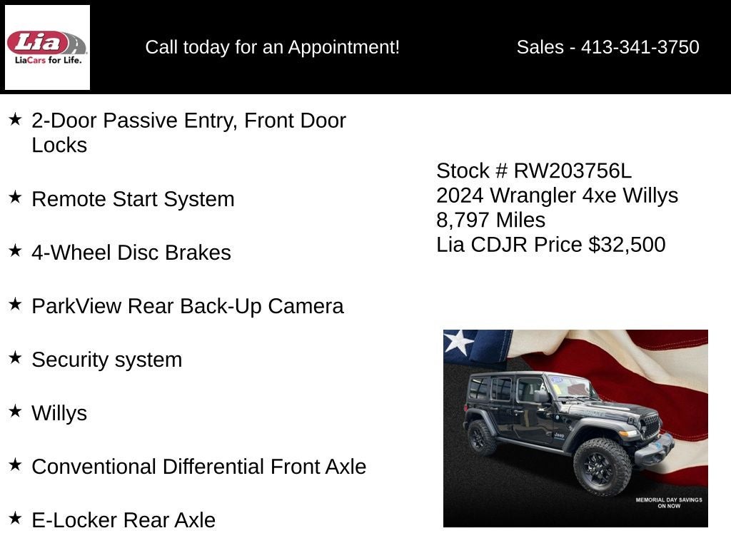 2024 Jeep Wrangler Willys 4xe